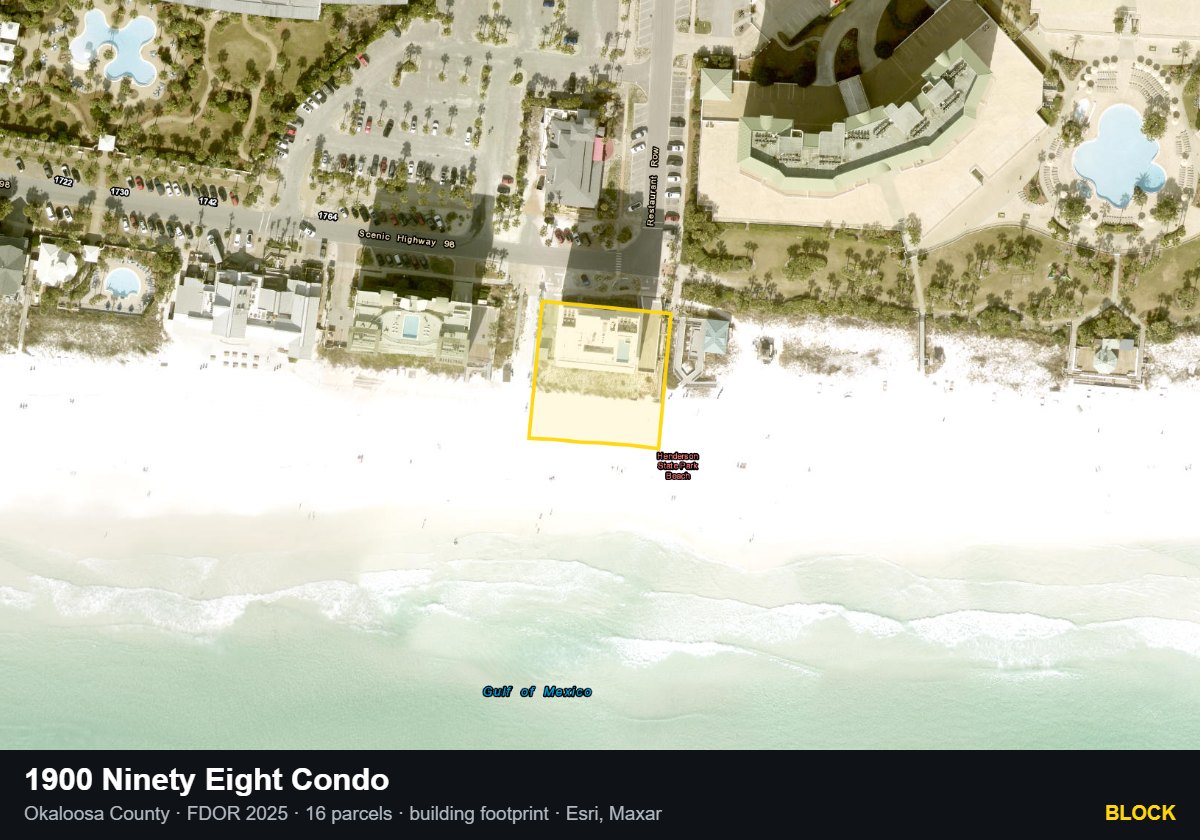 1900 Ninety Eight Condo — Block parcel record
