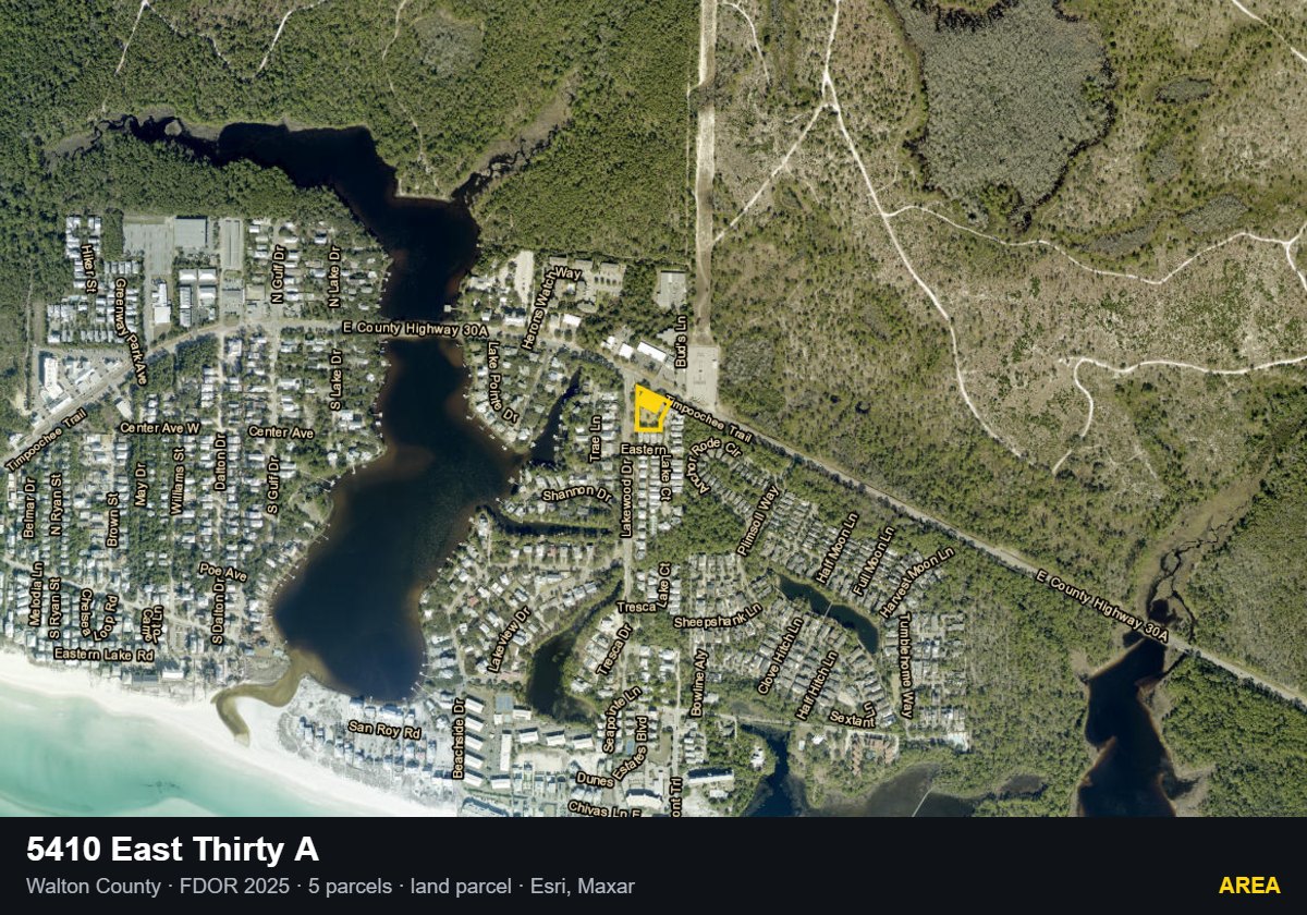 5410 East Thirty A — Area parcel record