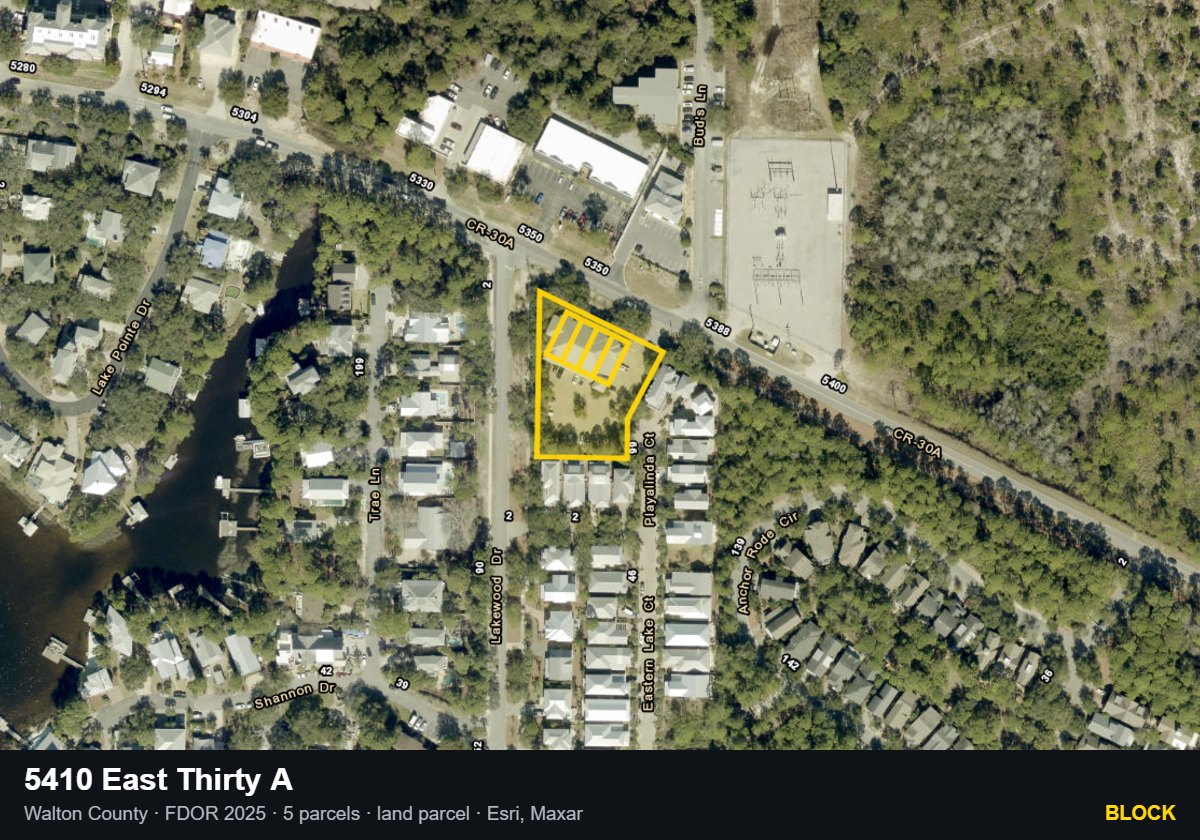 5410 East Thirty A — Block parcel record