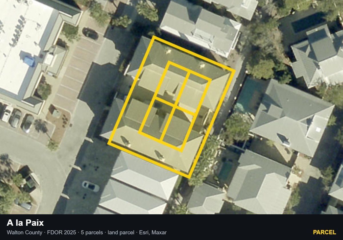 A la Paix — Parcel parcel record