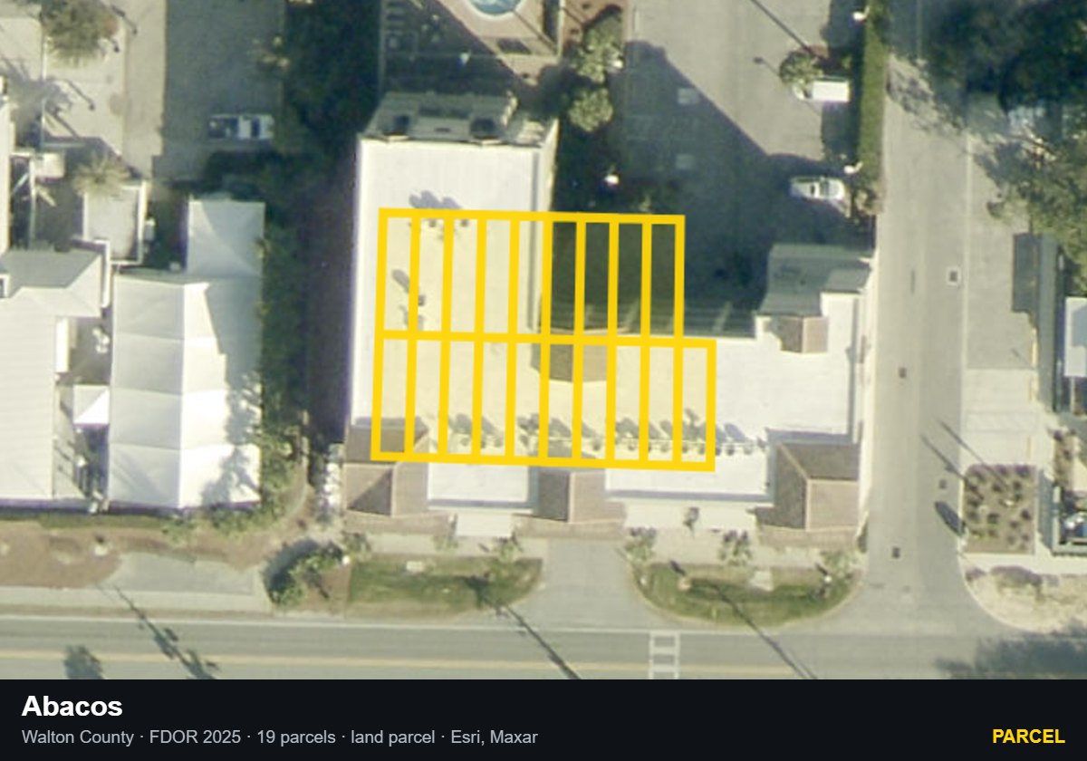 Abacos — Parcel parcel record