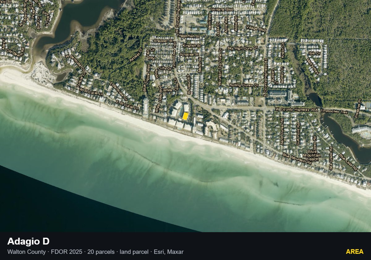 Adagio D — Area parcel record