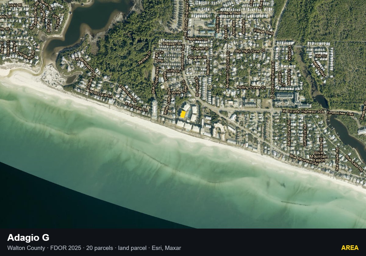 Adagio G — Area parcel record