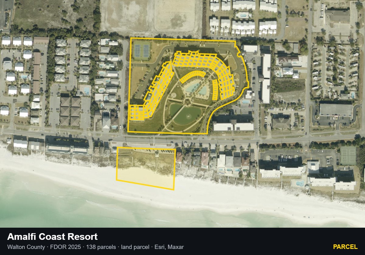 Amalfi Coast Resort — Parcel parcel record