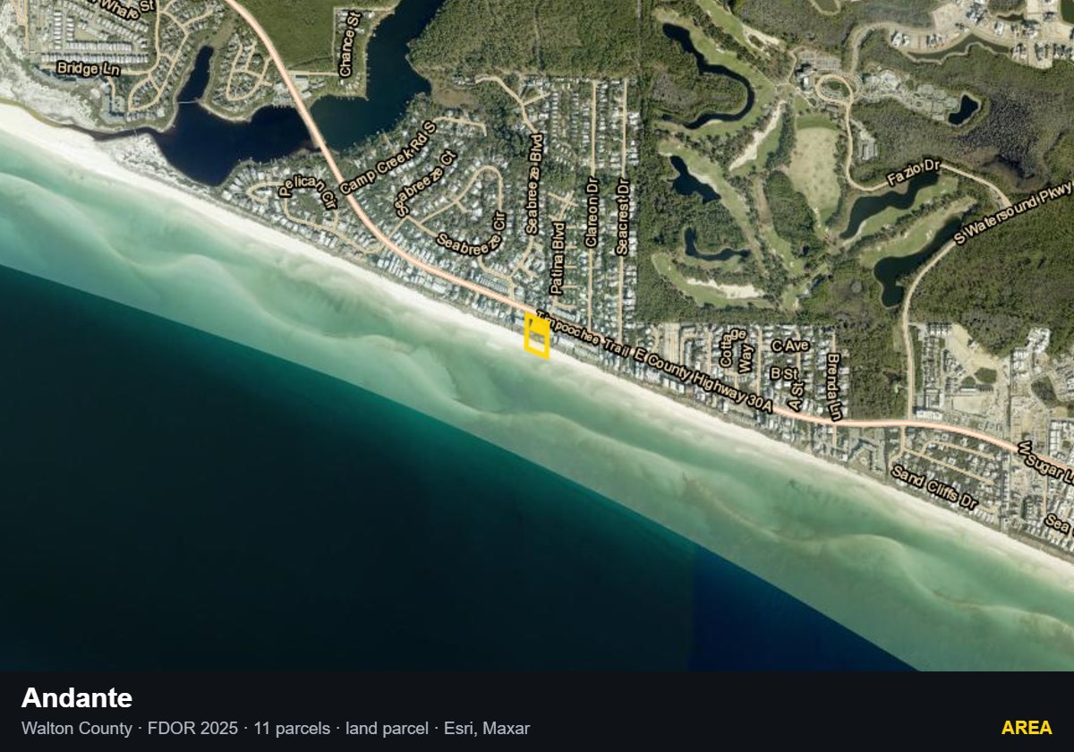 Andante — Area parcel record