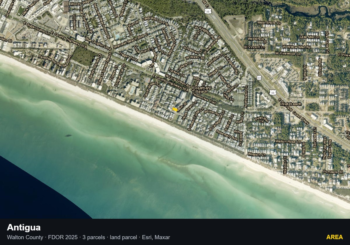 Antigua — Area parcel record