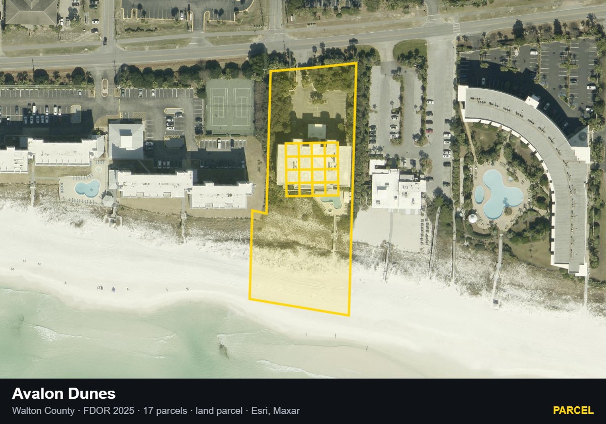 Avalon Dunes — Parcel parcel record