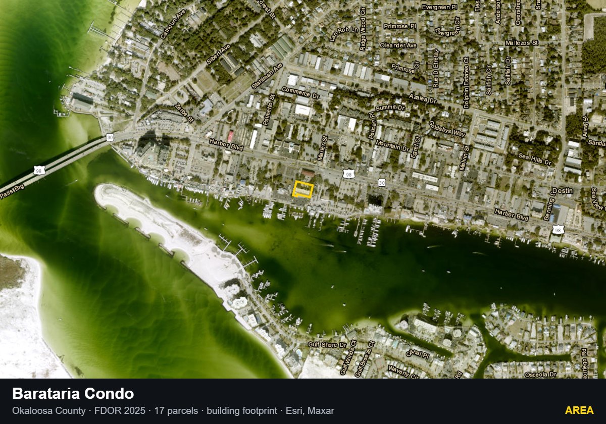 Barataria Condo — Area parcel record
