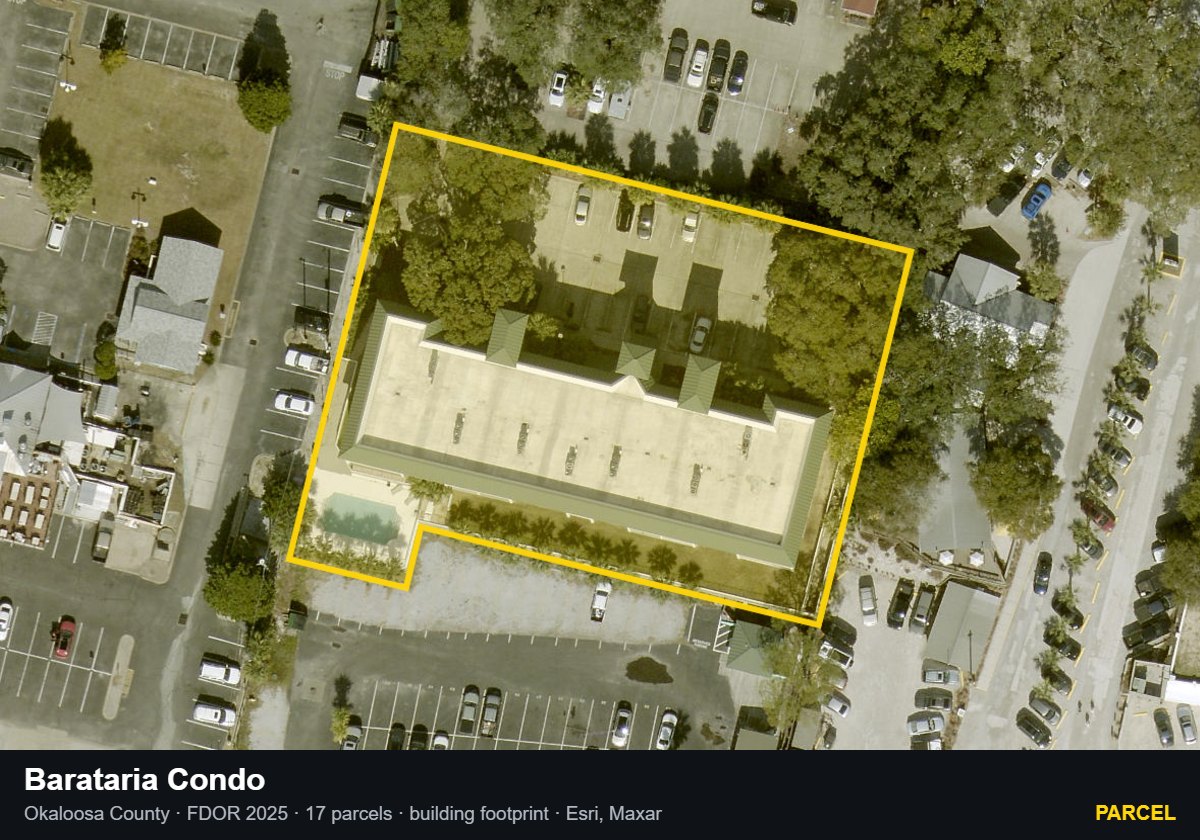 Barataria Condo — Parcel parcel record