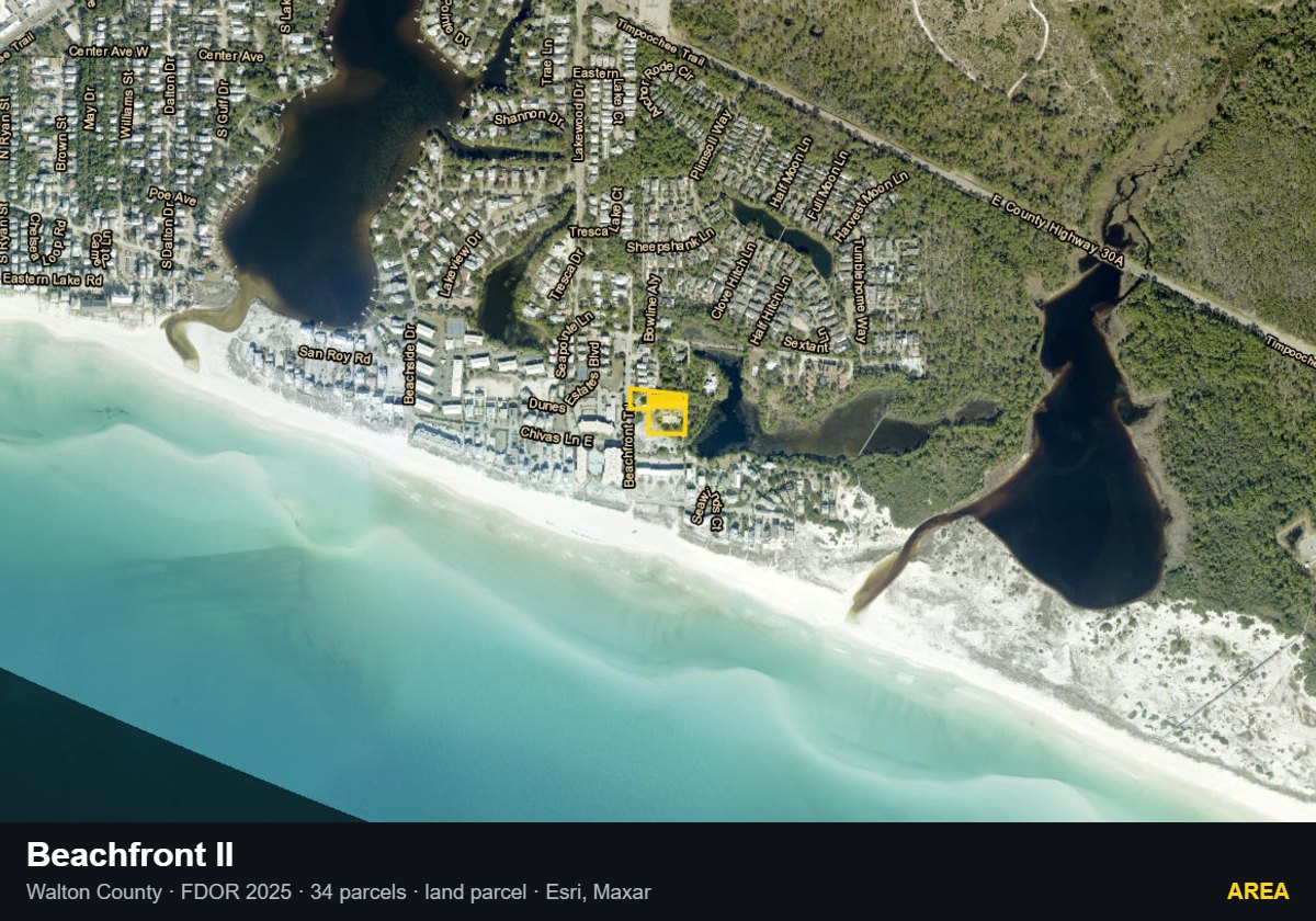 Beachfront II — Area parcel record