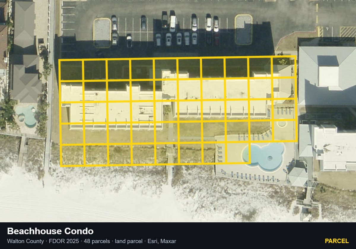 Beachhouse Condo — Parcel parcel record