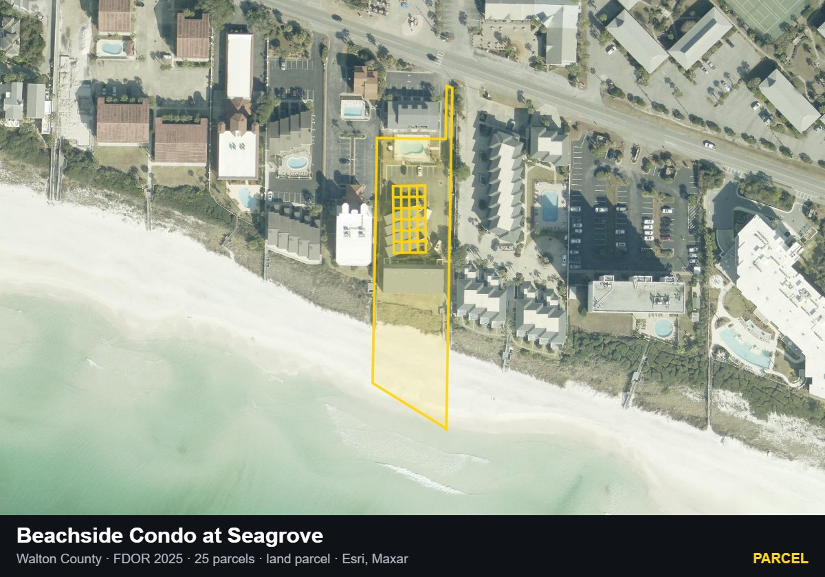 Beachside Condo at Seagrove — Parcel parcel record