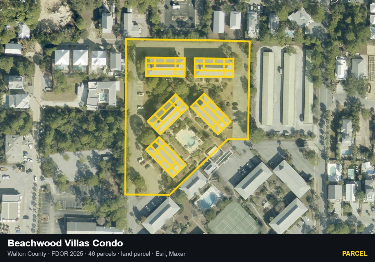 Beachwood Villas Condo — Parcel parcel record