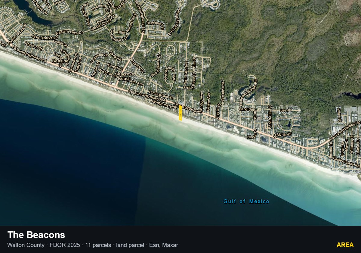 The Beacons — Area parcel record