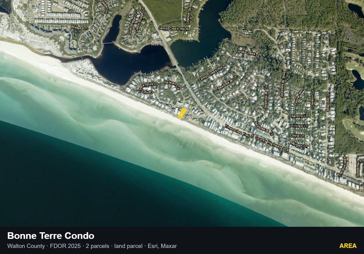 Bonne Terre Condo — Area parcel record