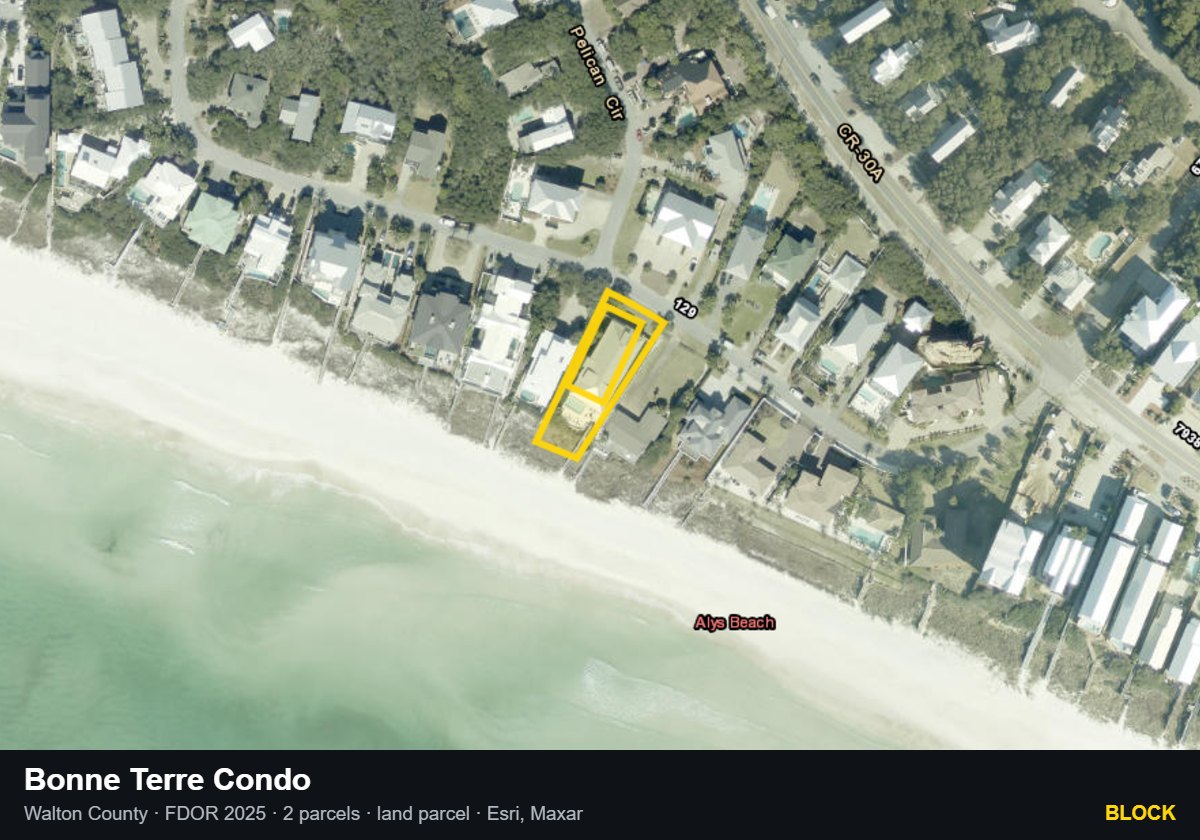 Bonne Terre Condo — Block parcel record