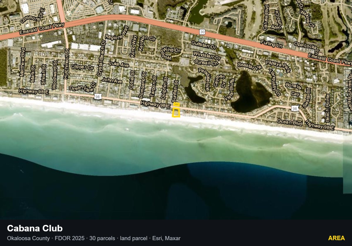 Cabana Club — Area parcel record