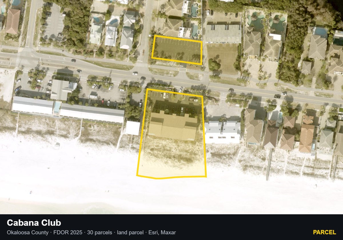 Cabana Club — Parcel parcel record