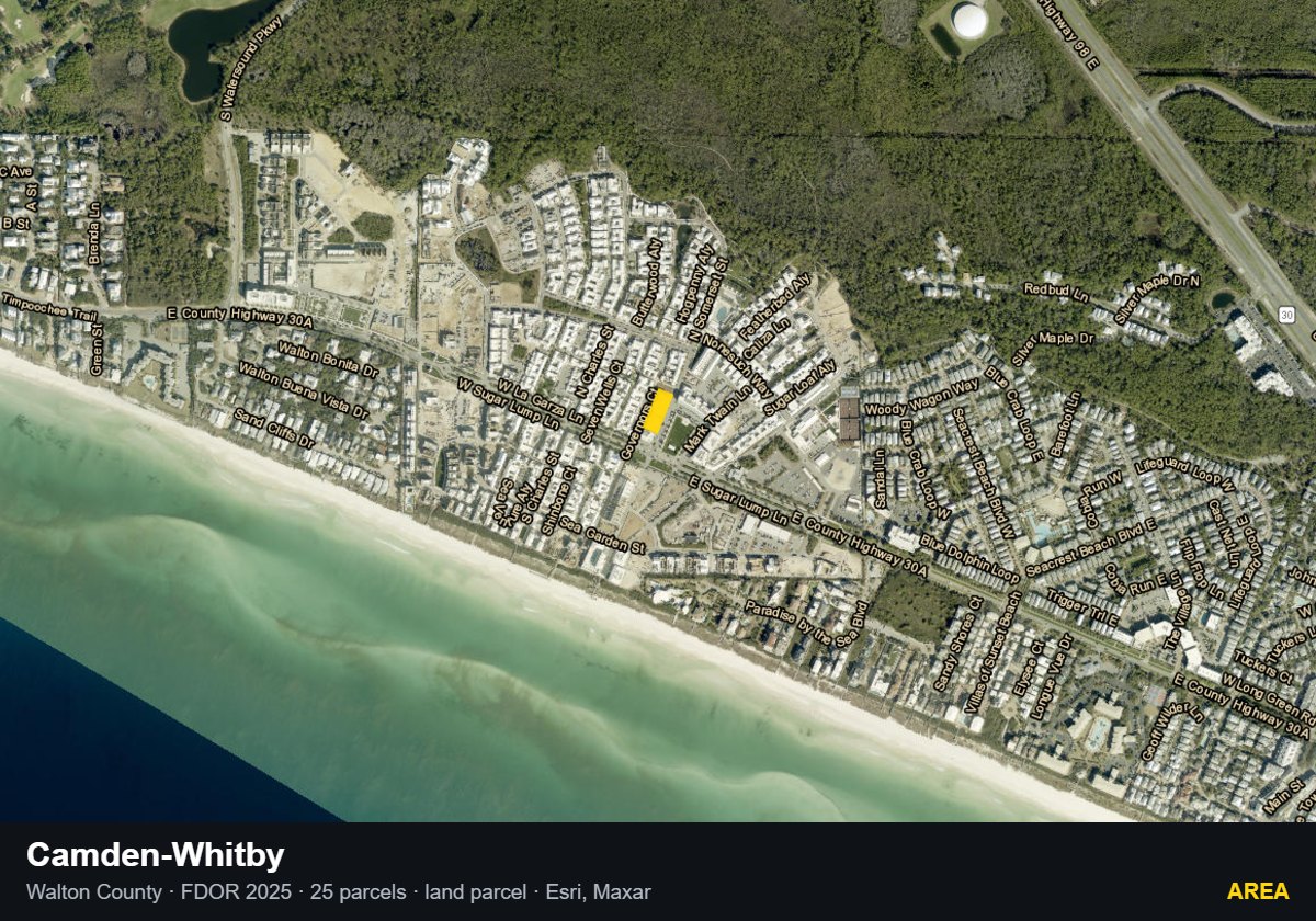 Camden-Whitby — Area parcel record