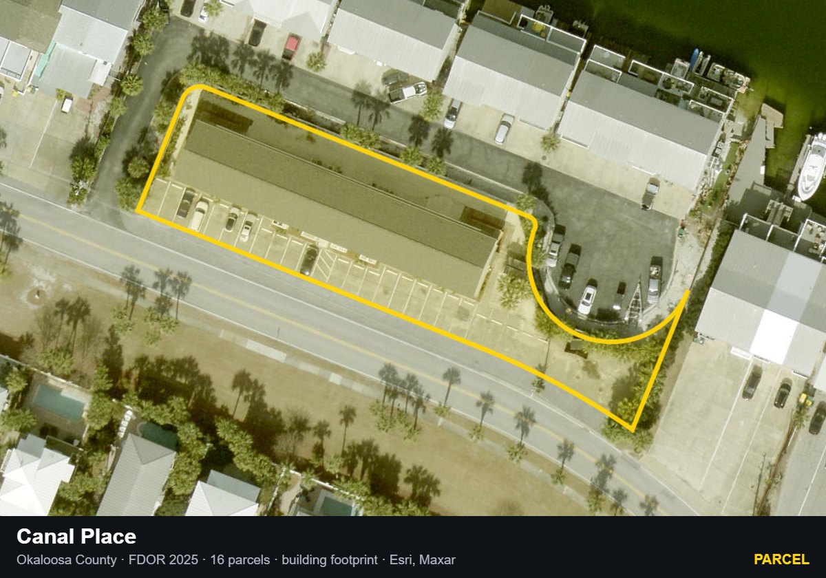 Canal Place — Parcel parcel record