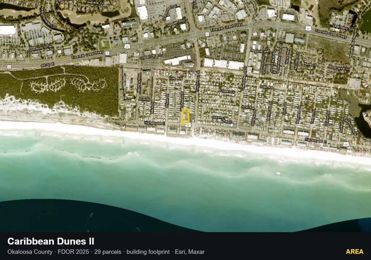 Caribbean Dunes II — Area parcel record
