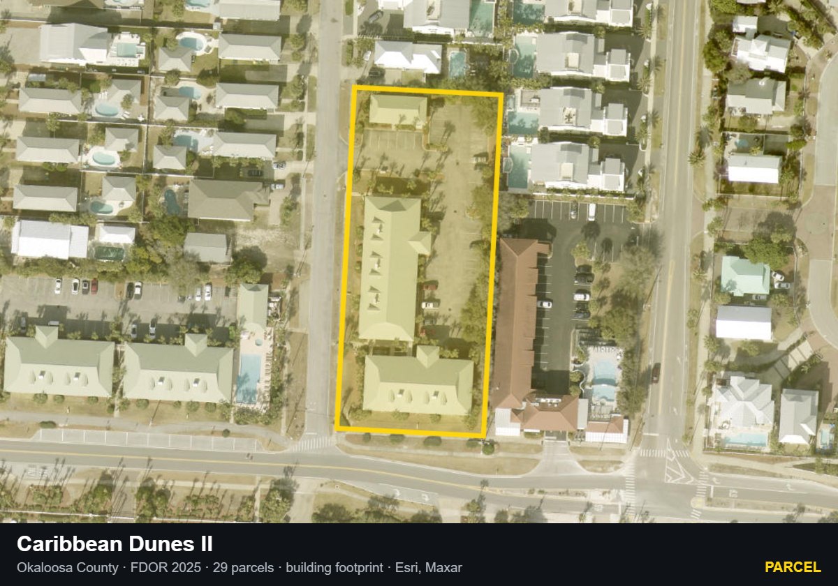 Caribbean Dunes II — Parcel parcel record