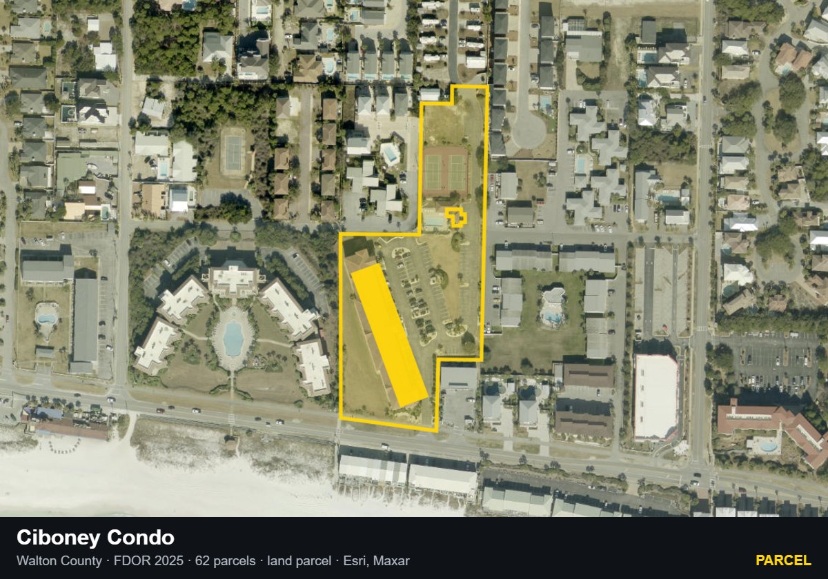 Ciboney Condo — Parcel parcel record