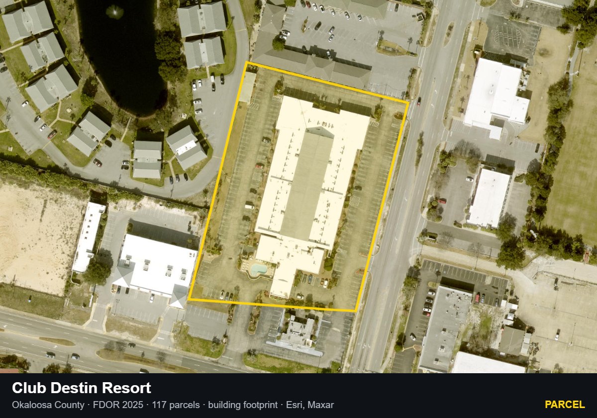 Club Destin Resort — Parcel parcel record