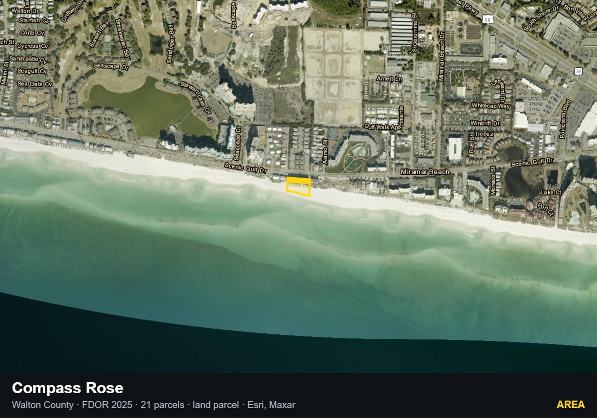 Compass Rose — Area parcel record