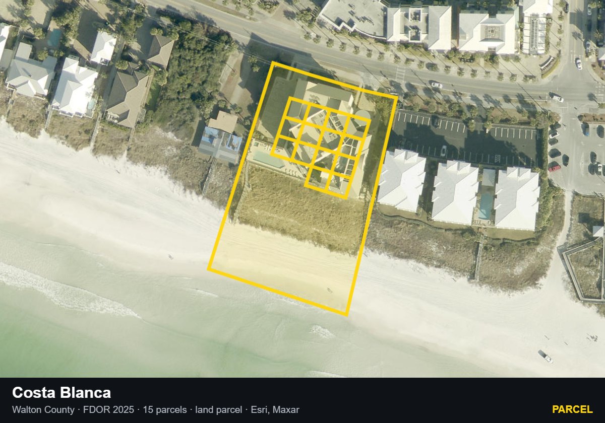 Costa Blanca — Parcel parcel record