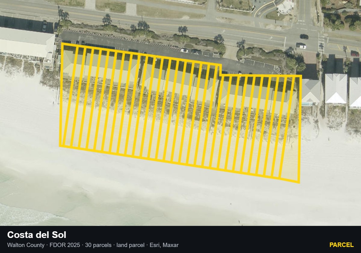 Costa del Sol — Parcel parcel record