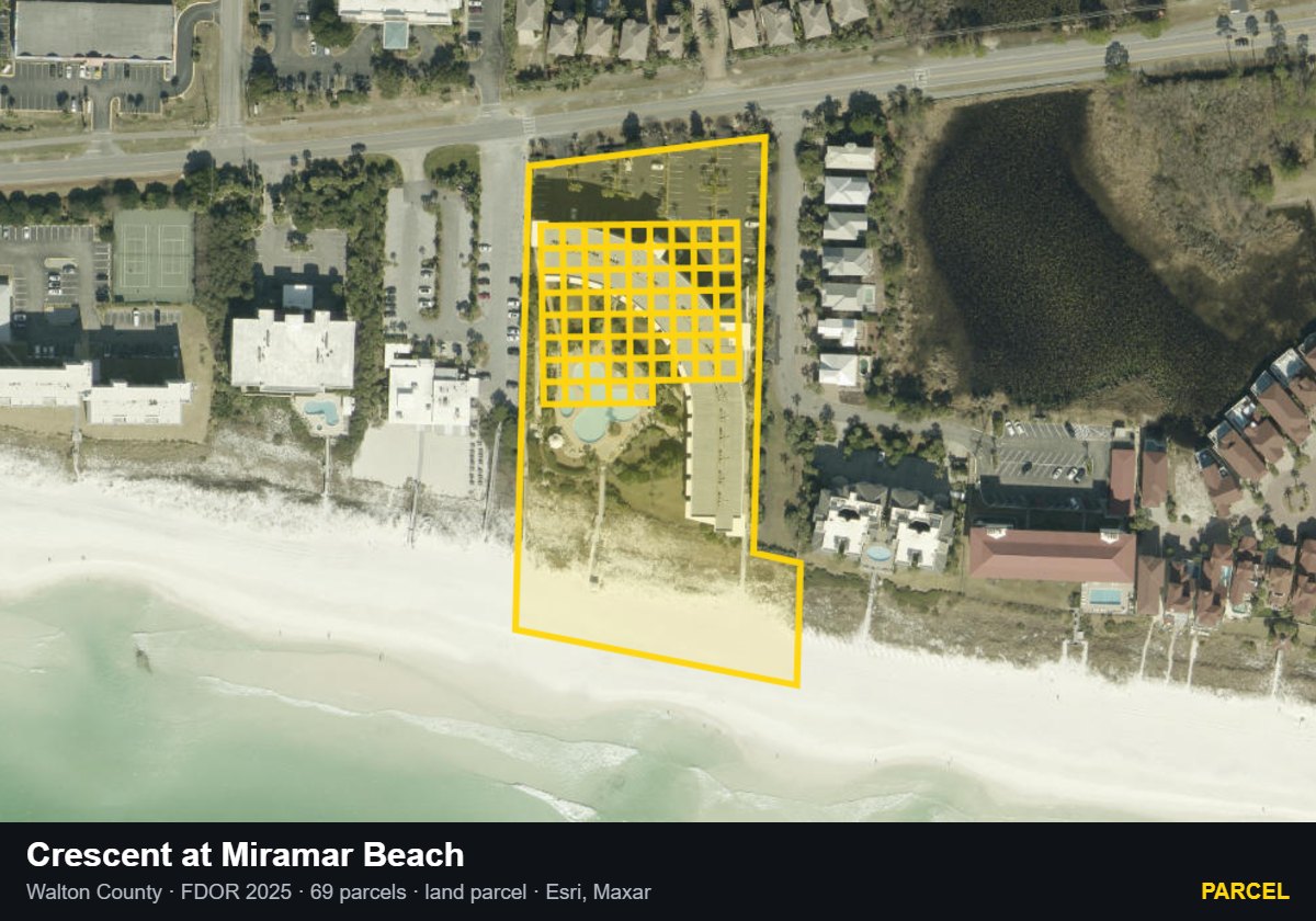 Crescent at Miramar Beach — Parcel parcel record