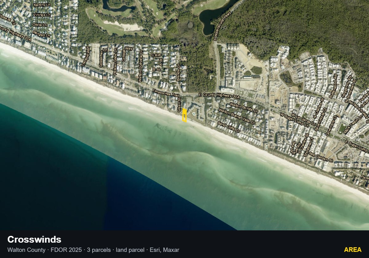 Crosswinds — Area parcel record
