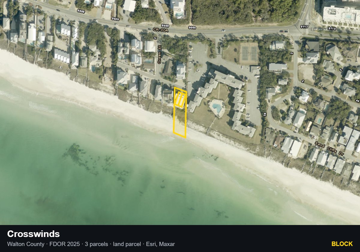 Crosswinds — Block parcel record