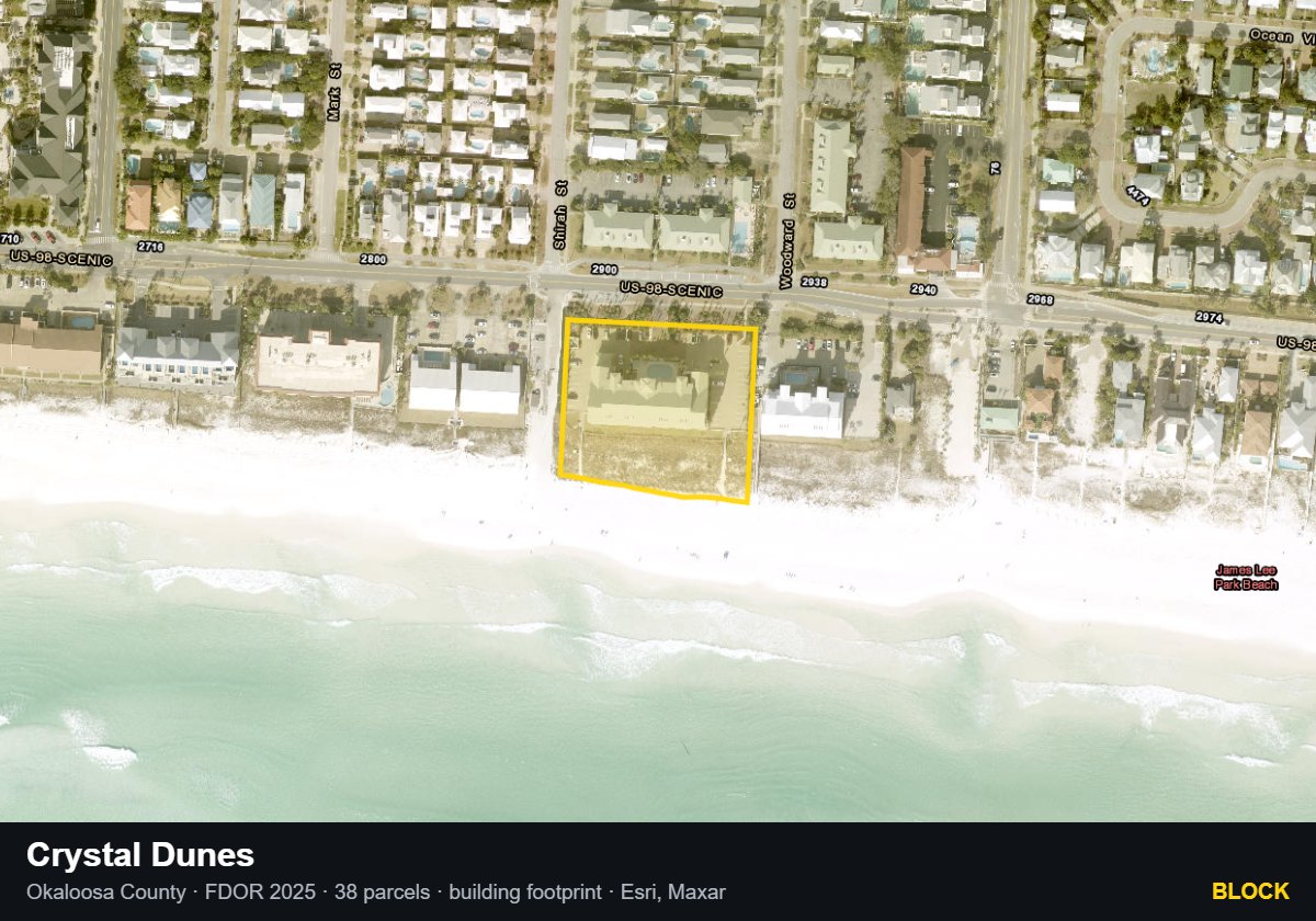 Crystal Dunes — Block parcel record