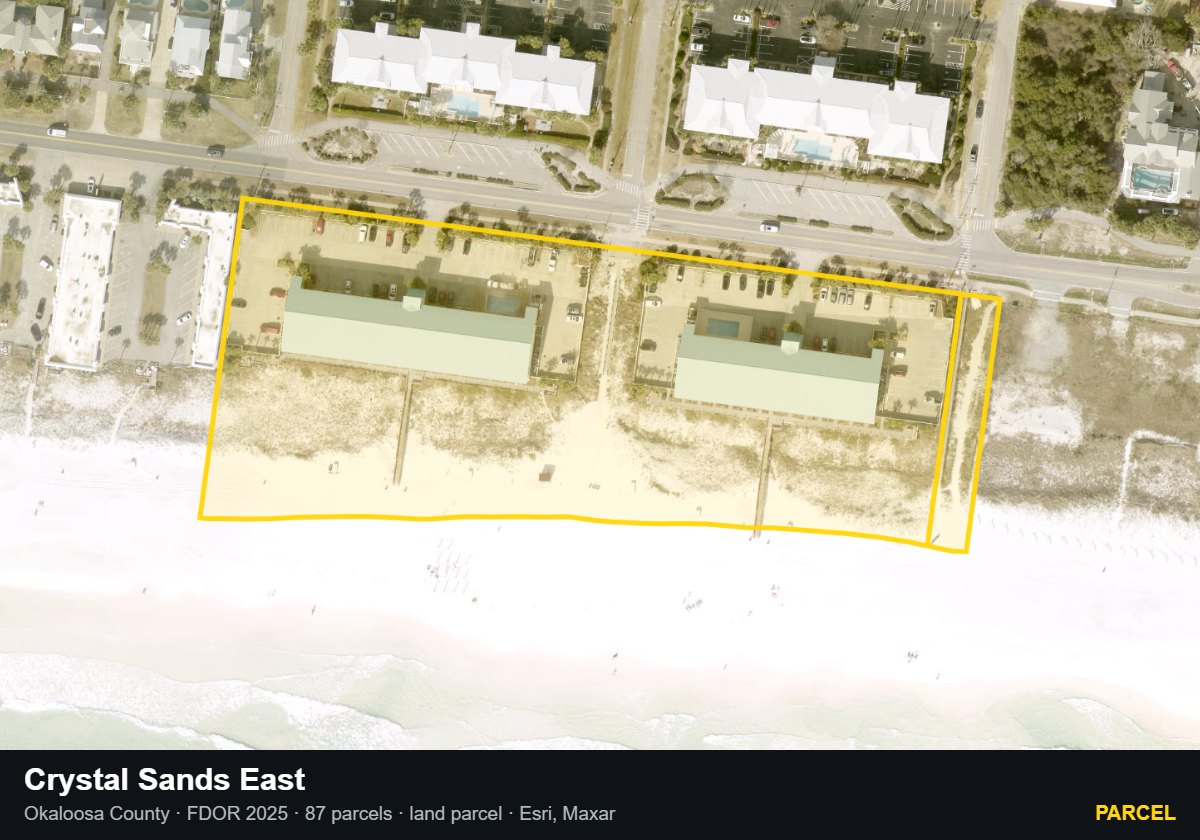 Crystal Sands East — Parcel parcel record