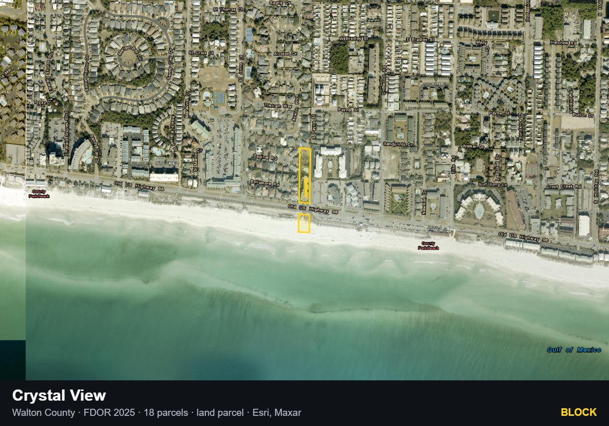 Crystal View — Block parcel record