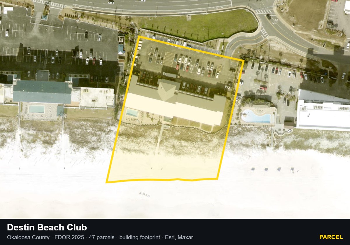 Destin Beach Club — Parcel parcel record