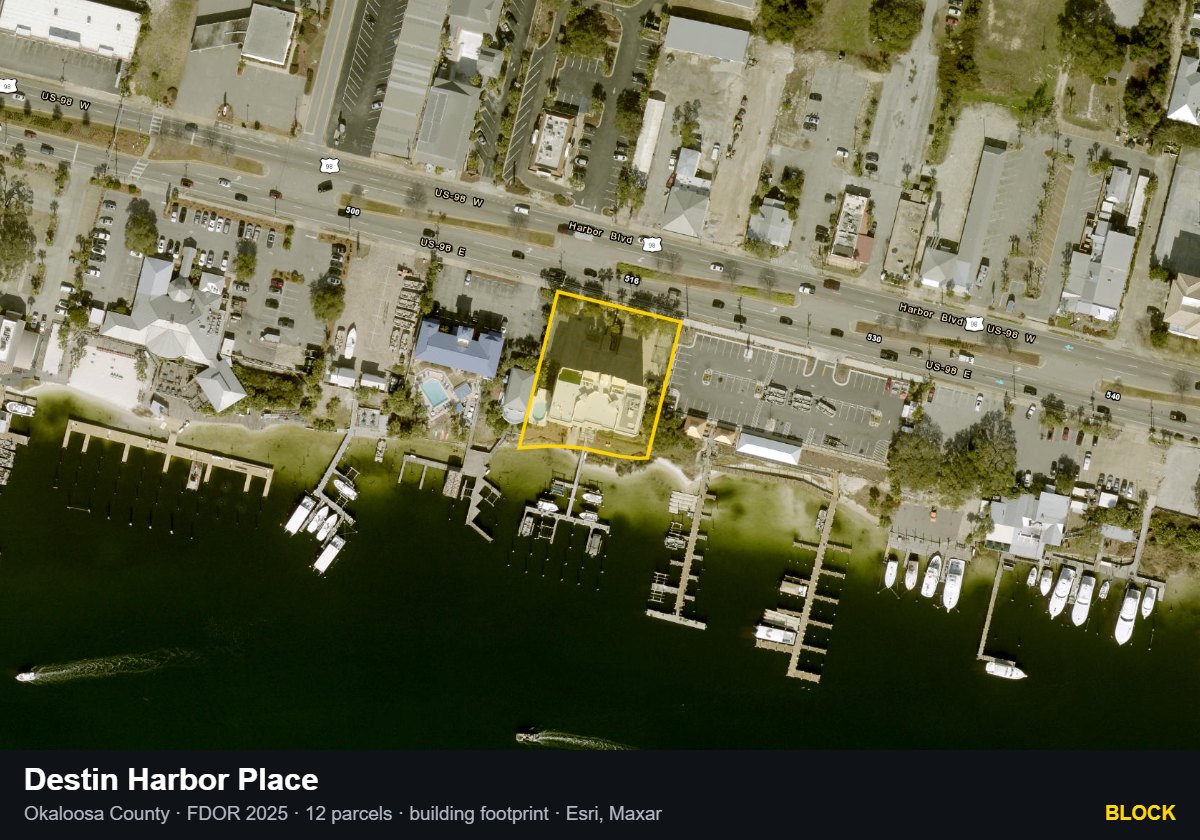 Destin Harbor Place — Block parcel record