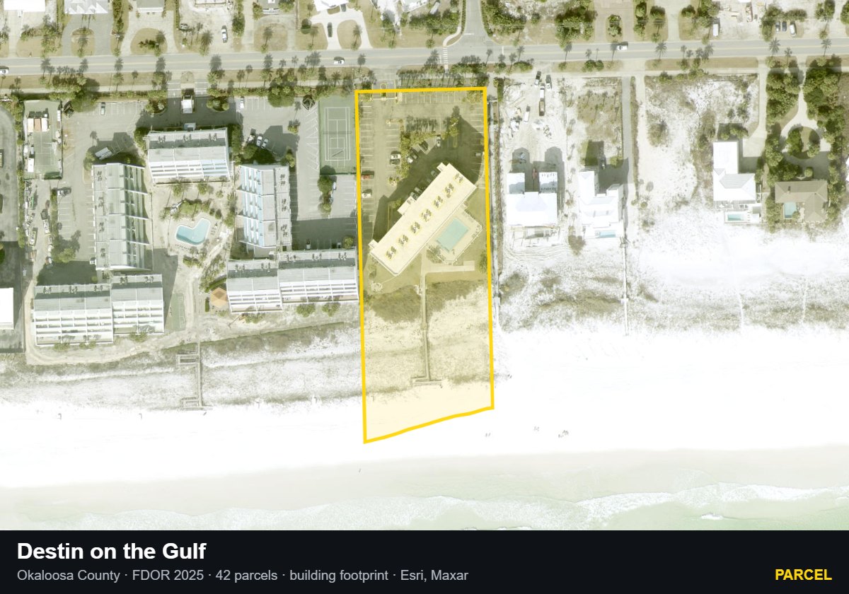 Destin on the Gulf — Parcel parcel record
