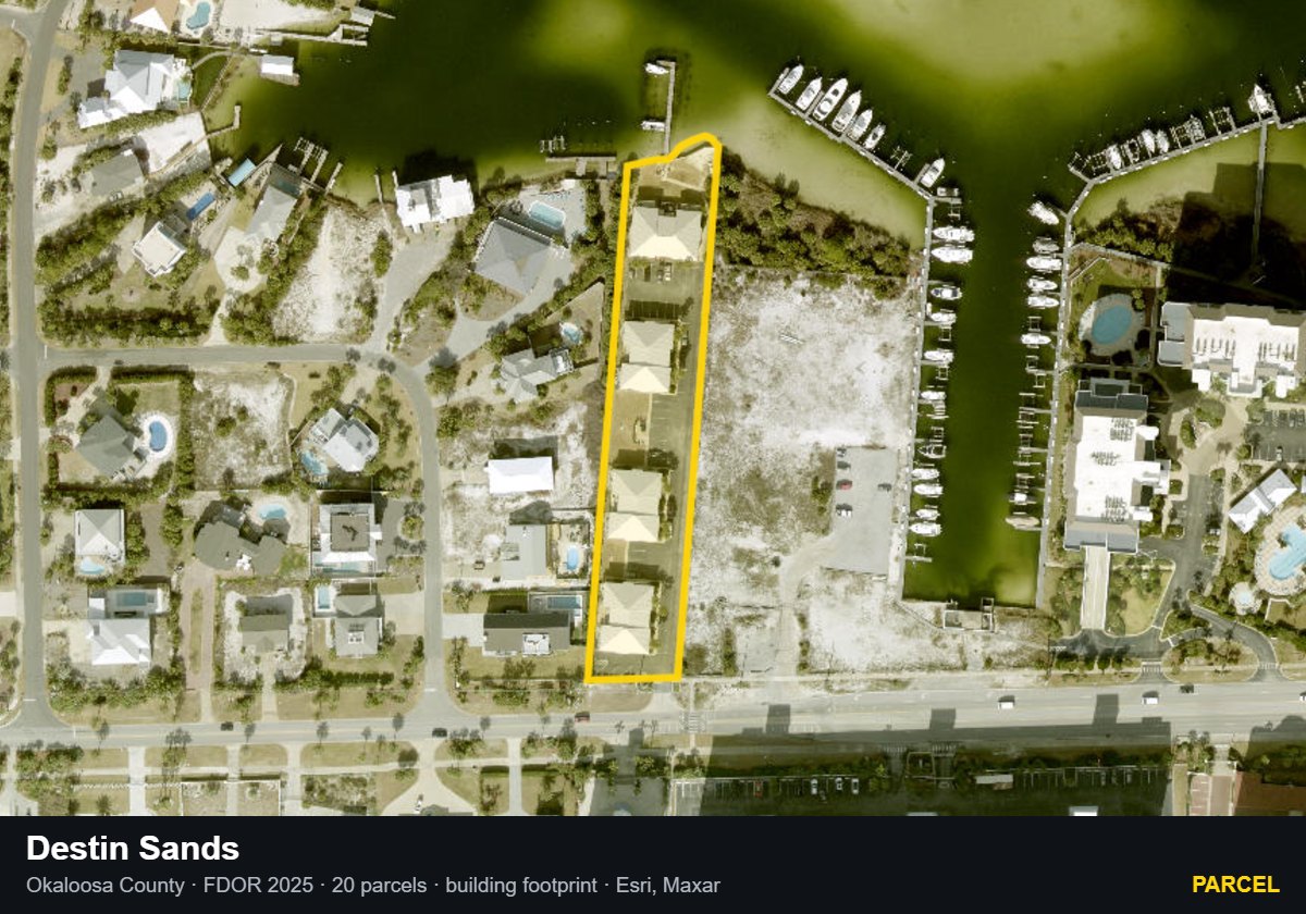 Destin Sands — Parcel parcel record