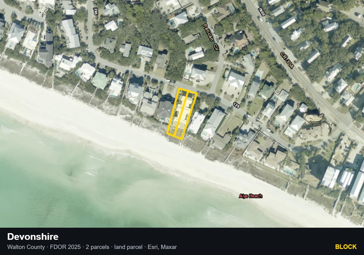 Devonshire — Block parcel record