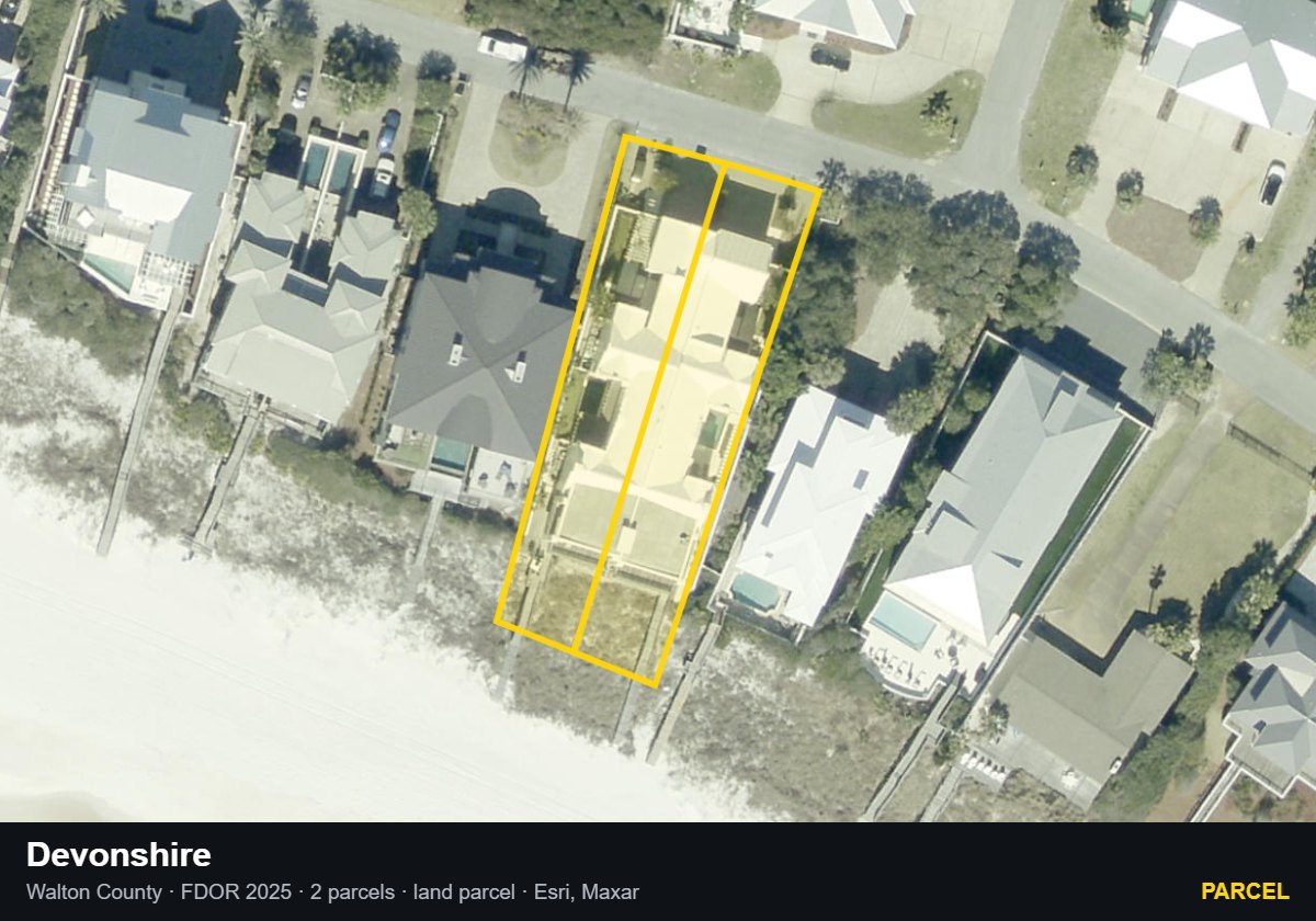 Devonshire — Parcel parcel record