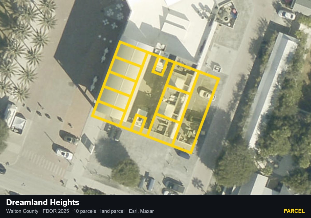 Dreamland Heights — Parcel parcel record