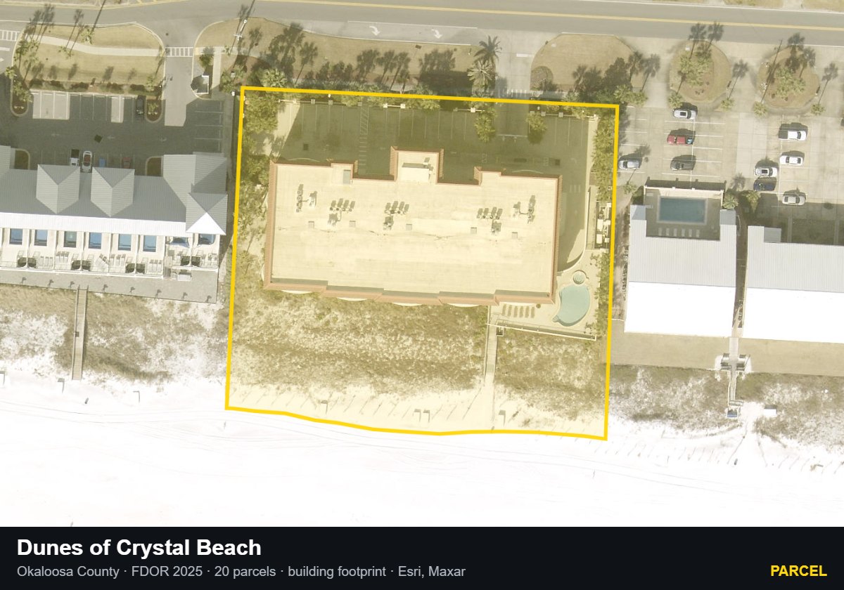 Dunes of Crystal Beach — Parcel parcel record