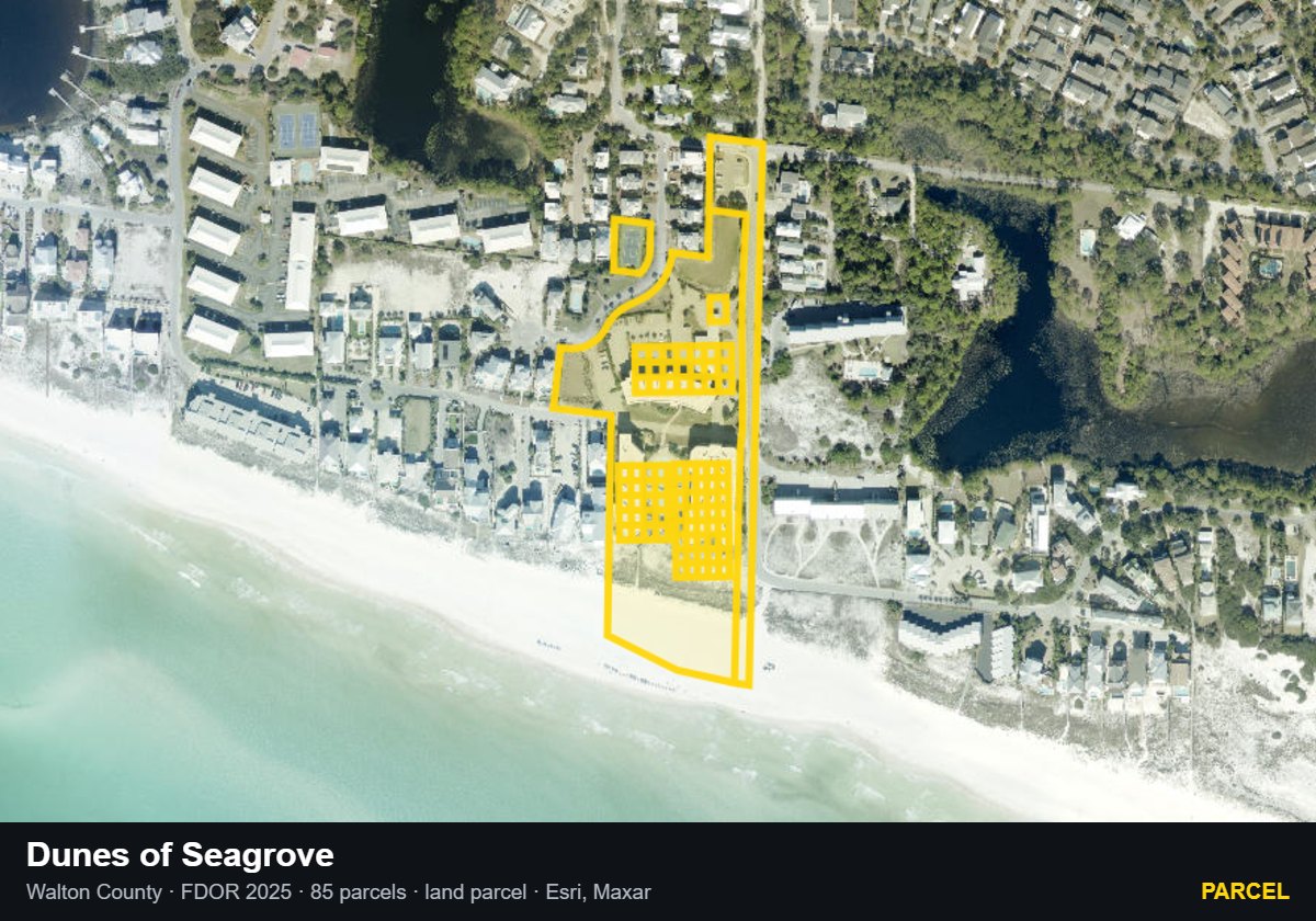 Dunes of Seagrove — Parcel parcel record