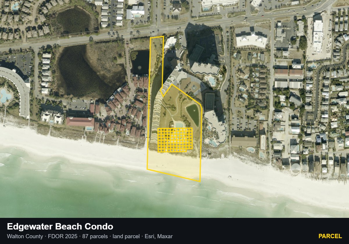 Edgewater Beach Condo — Parcel parcel record