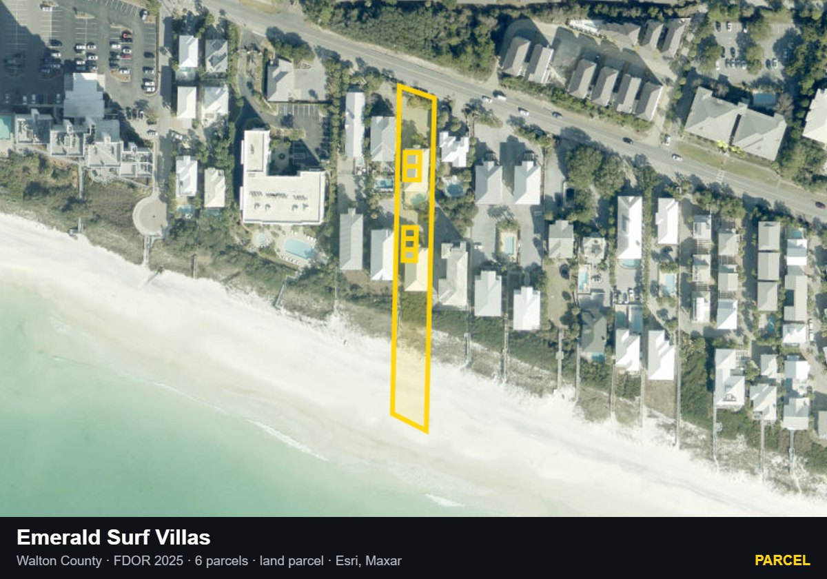Emerald Surf Villas — Parcel parcel record