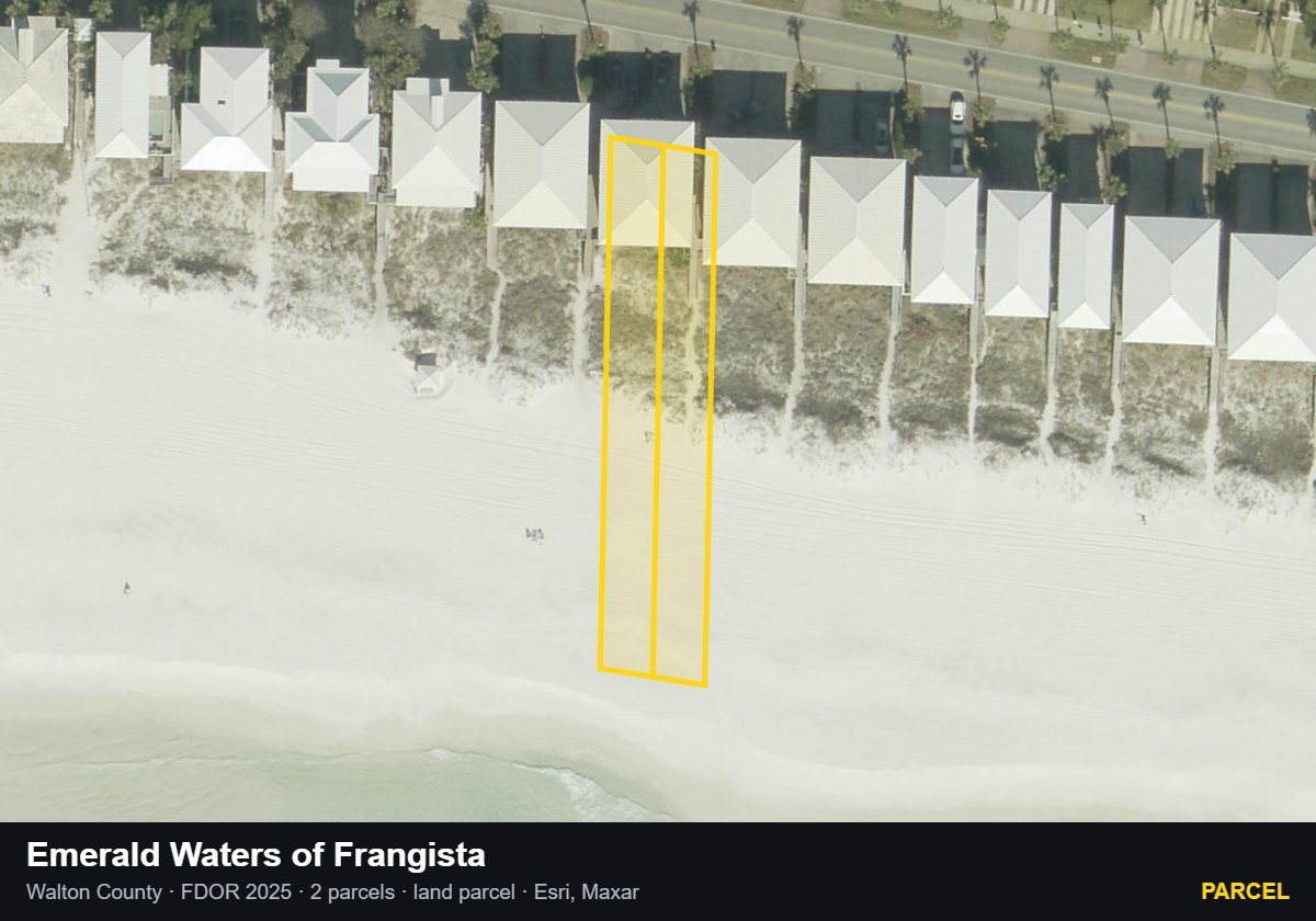 Emerald Waters of Frangista — Parcel parcel record