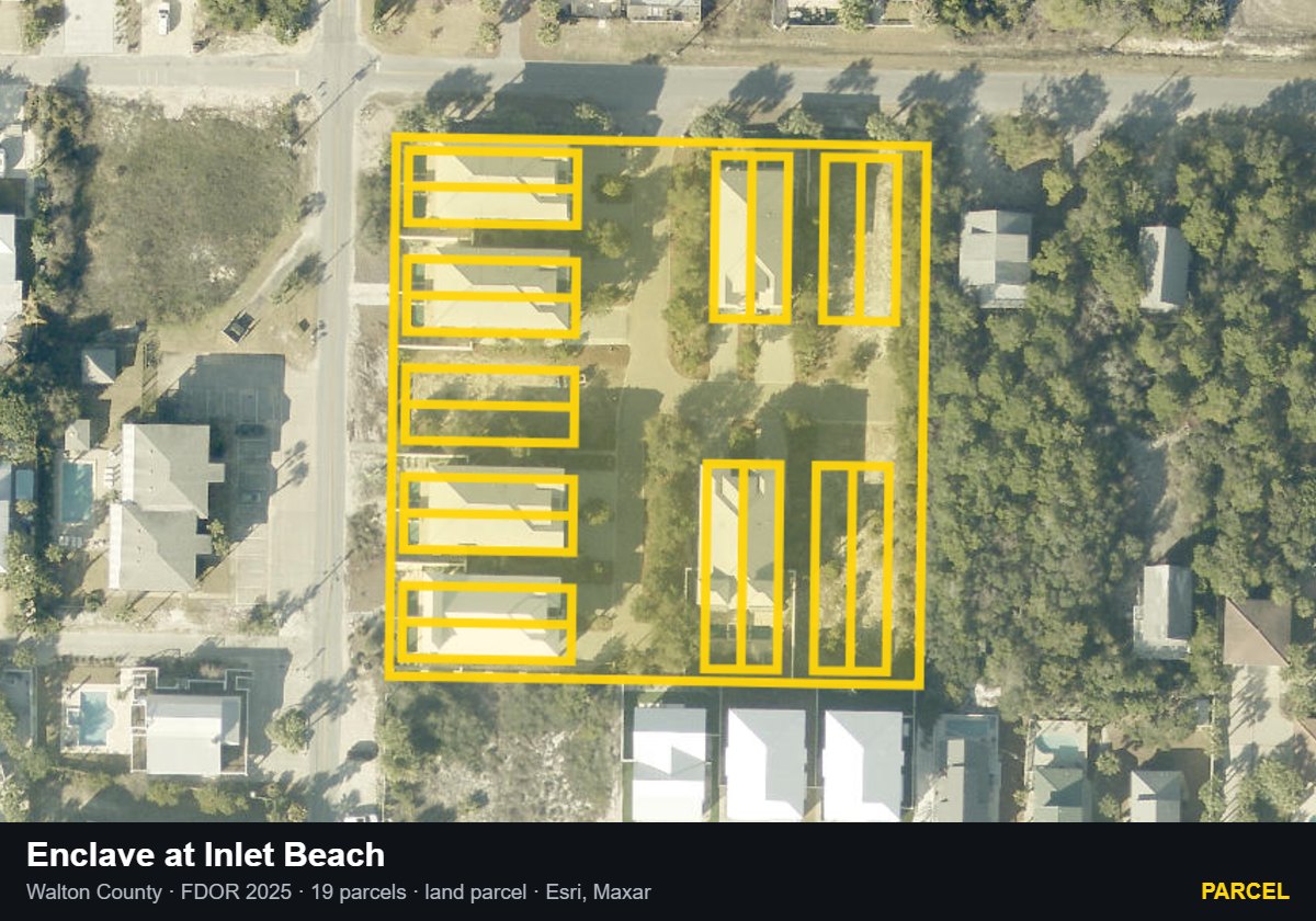 Enclave at Inlet Beach — Parcel parcel record